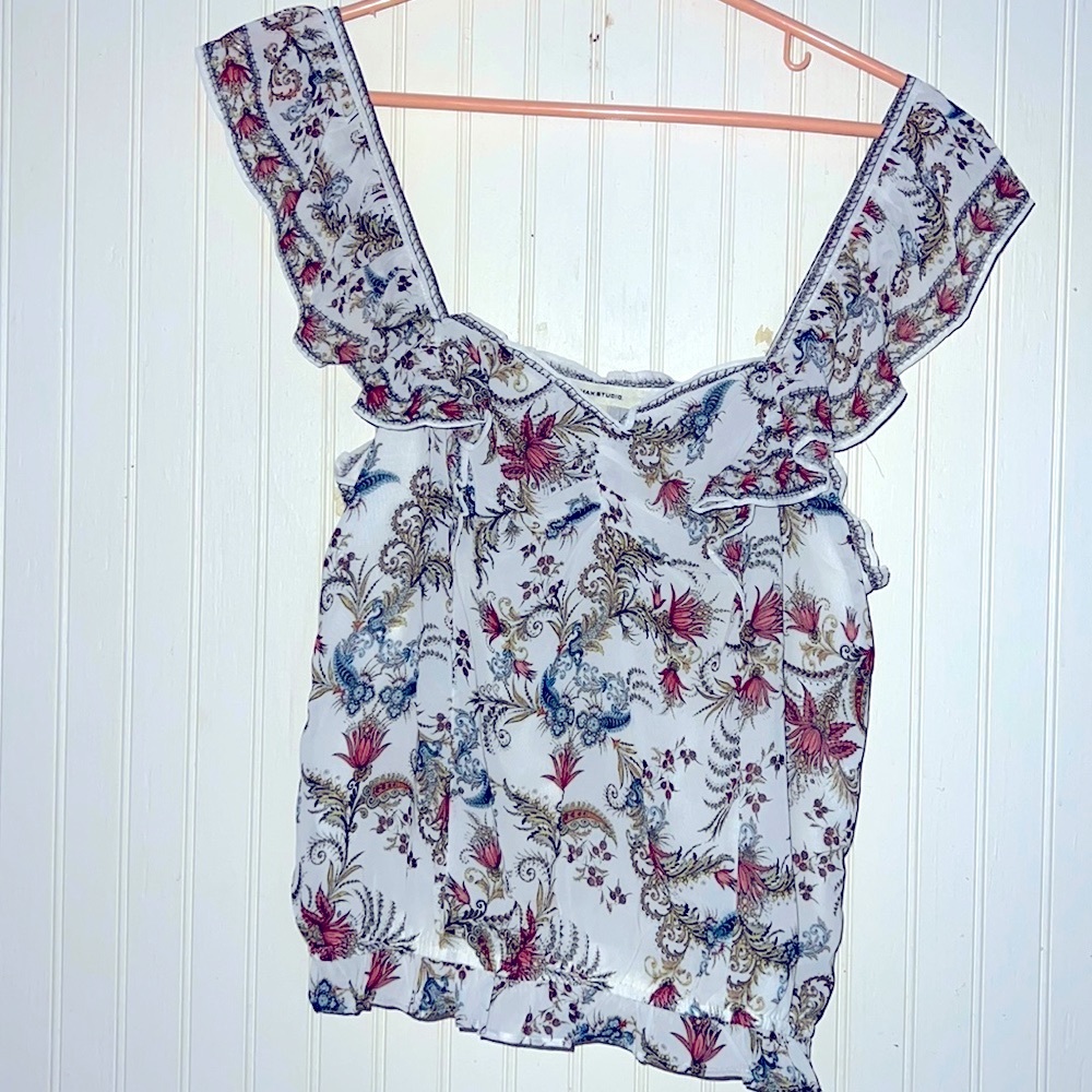 NWT Max Studio floral summer blouse